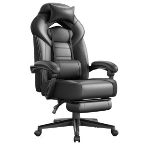 Songmics Gamingstuhl 70 x 64 x 128 cm Schwarz