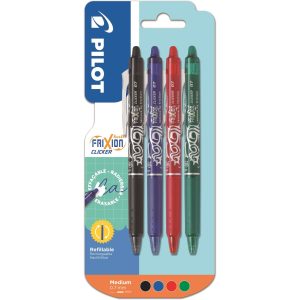 Pilot Rollerball FriXion Clicker 0.7 mm, Mehrfarbig, 4 Stück