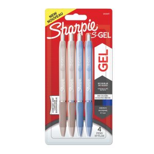 Sharpie Gelschreiber S-Gel Fashion, Blue / White, 4er-Set