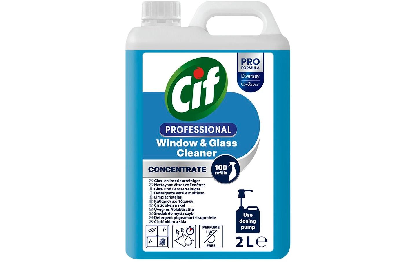Diversey Pro Formula CIF Konzentrierter Glasreiniger 1x2 L 2