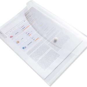 Rapesco Dokumentenmappe Eco GRS A4+ Transparent, 5 Stück