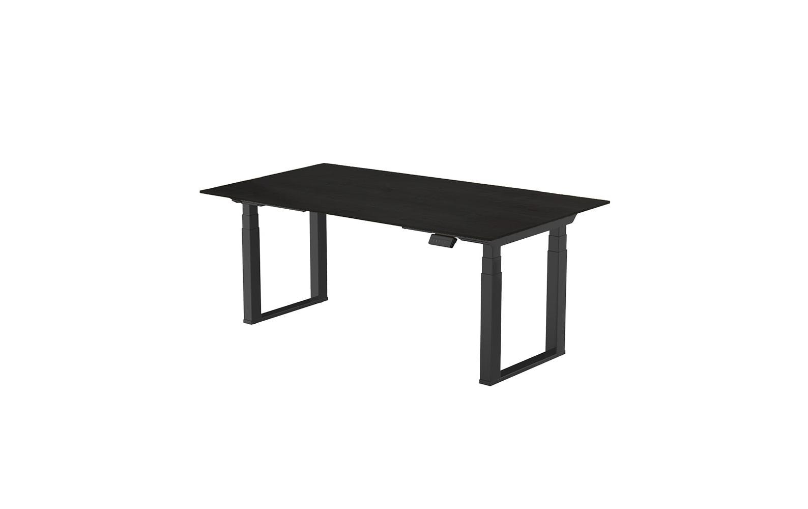 Contini höhenverstellbarer Bürotisch 1.6 x 0.8 m Schwarz 2