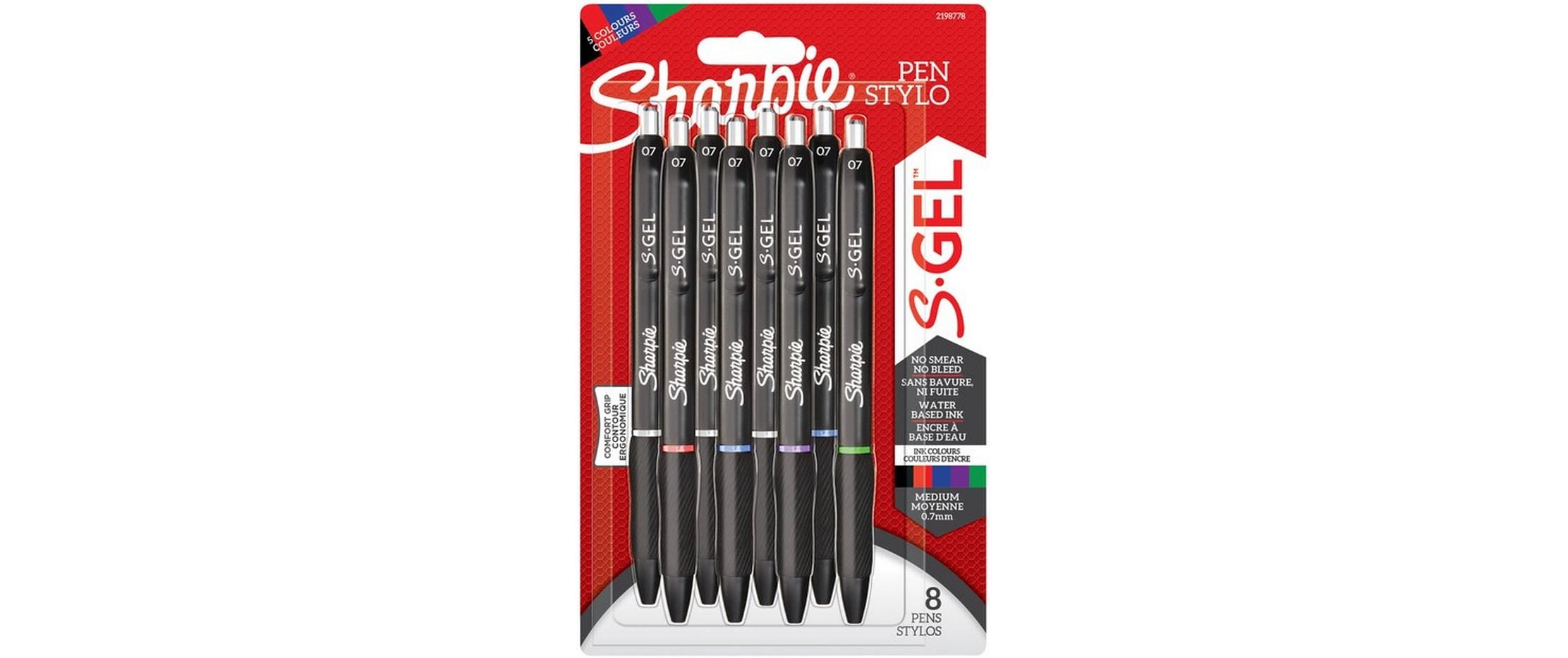 Sharpie Gelschreiber S-GEL, 0.7 mm, sortierte Farben, 8er Blister 2