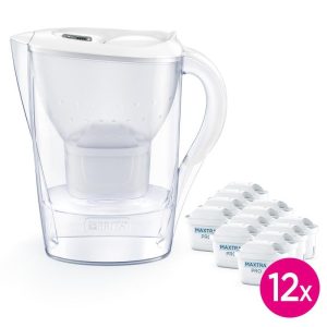 BRITA Wasserfilter Marella weiss inkl. 12x Maxtra Pro