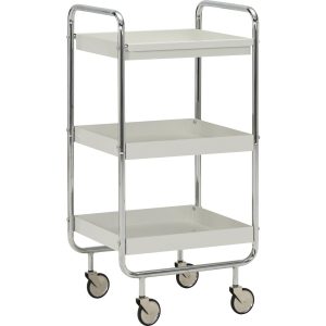 House Doctor Bartrolley HDRoll, 42 x 38 x 85 cm, Silber / Weiss