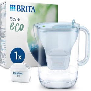 BRITA Wasserfilter Style eco gletscherblau inkl. 1x Maxtra Pro