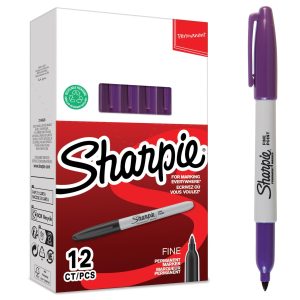 Sharpie Permanent-Marker F, Lila, 12 Stück