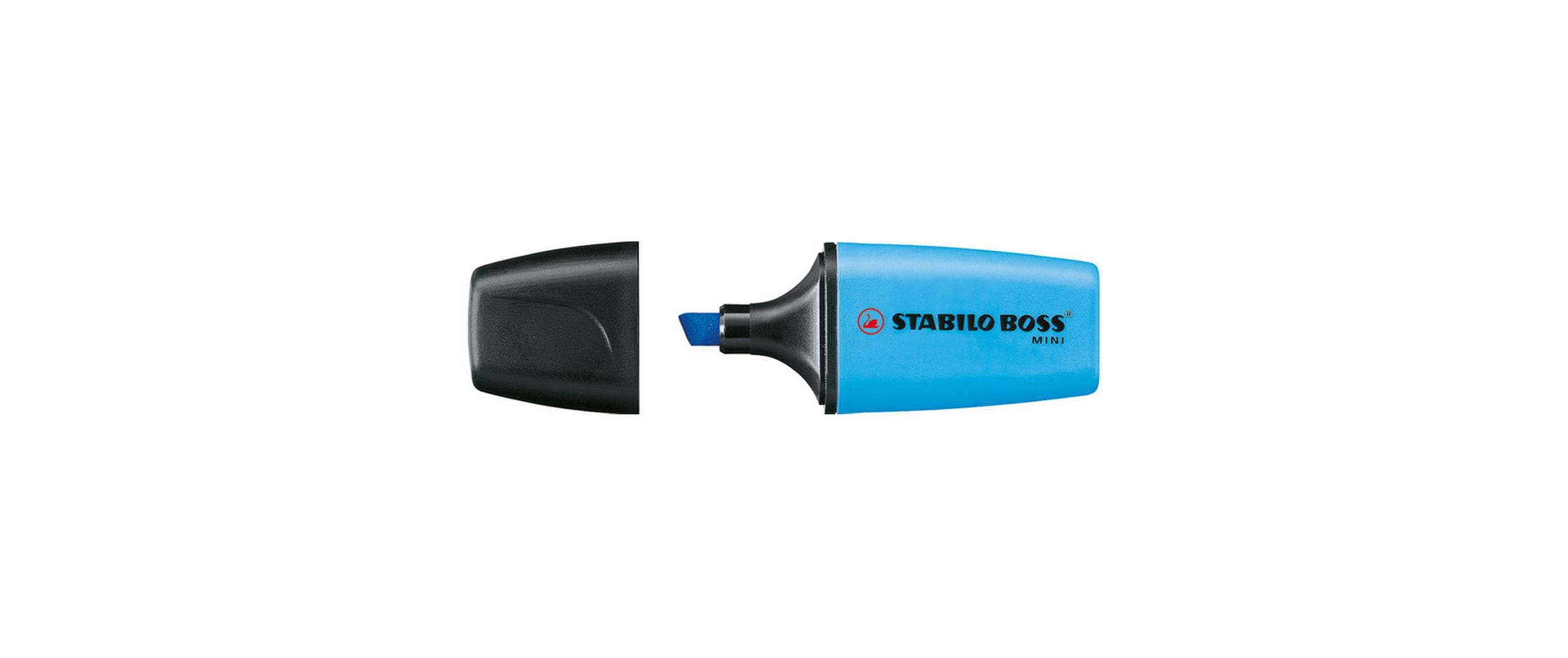 STABILO BOSS MINI Leuchtmarkierer Blau 3 STABILO BOSS MINI Leuchtmarkierer Blau