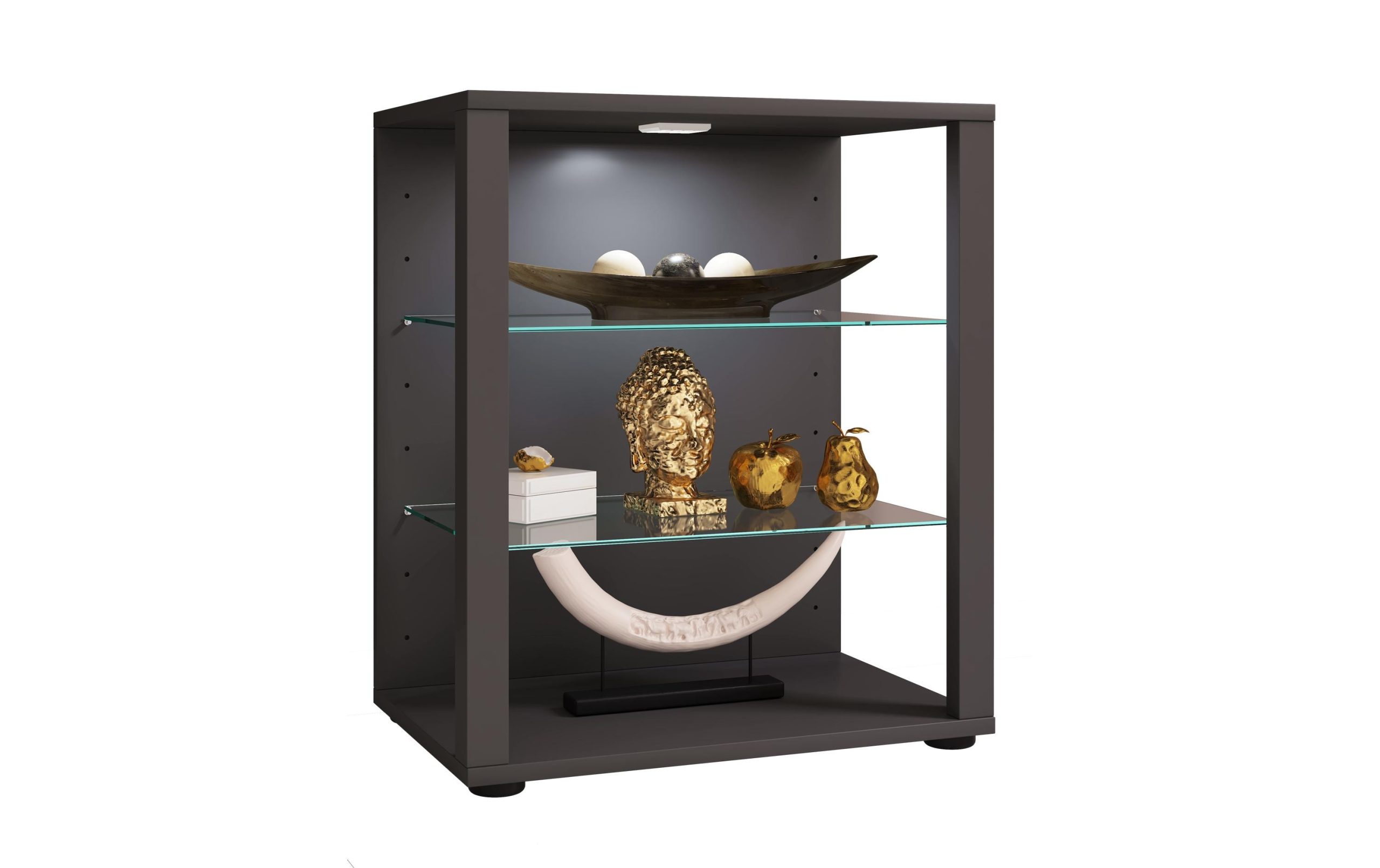 VCM Vitrine Glasol S 52 x 60 cm, Grau 3 VCM Vitrine Glasol S 52 x 60 cm, Grau