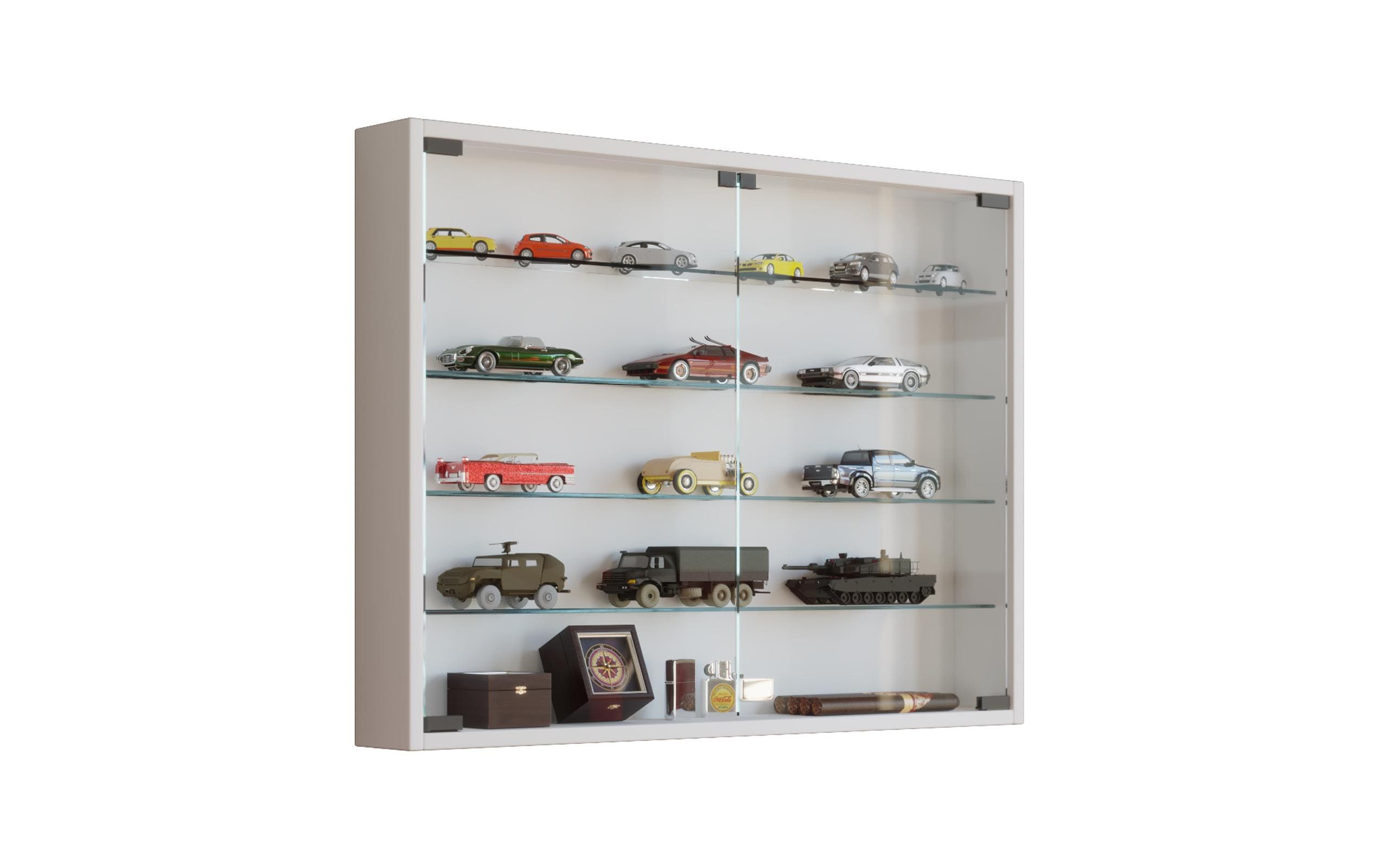 VCM Vitrine Mandosa L 80 x 60 cm, Weiss 3 VCM Vitrine Mandosa L 80 x 60 cm, Weiss