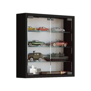 VCM Vitrine Mandosa S 40 x 40 cm, Schwarz