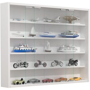 VCM Vitrine Agisa L 77 x 60 cm, Weiss