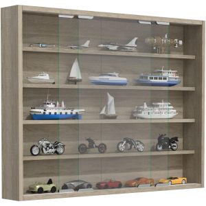 VCM Vitrine Agisa L 77 x 60 cm, Sonoma Eiche