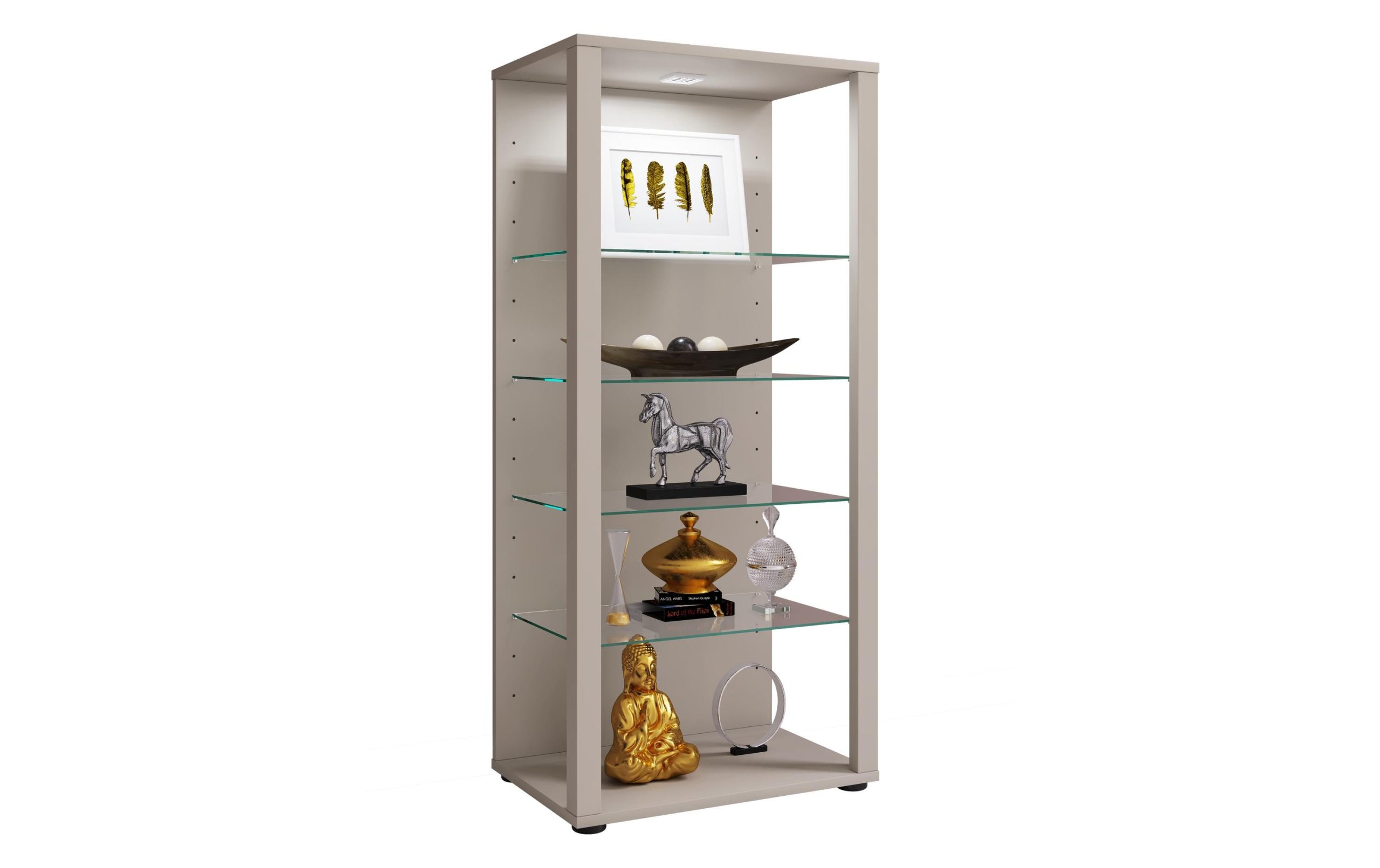VCM Vitrine Glasol III 52 x 115 cm, Silber 3 VCM Vitrine Glasol III 52 x 115 cm, Silber