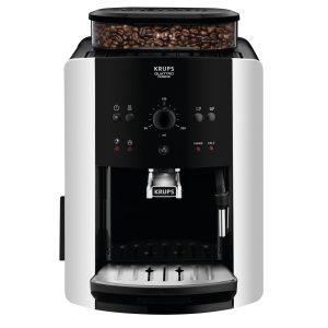 Krups Kaffeevollautomat Arabica Picto EA8118 Schwarz, Silber
