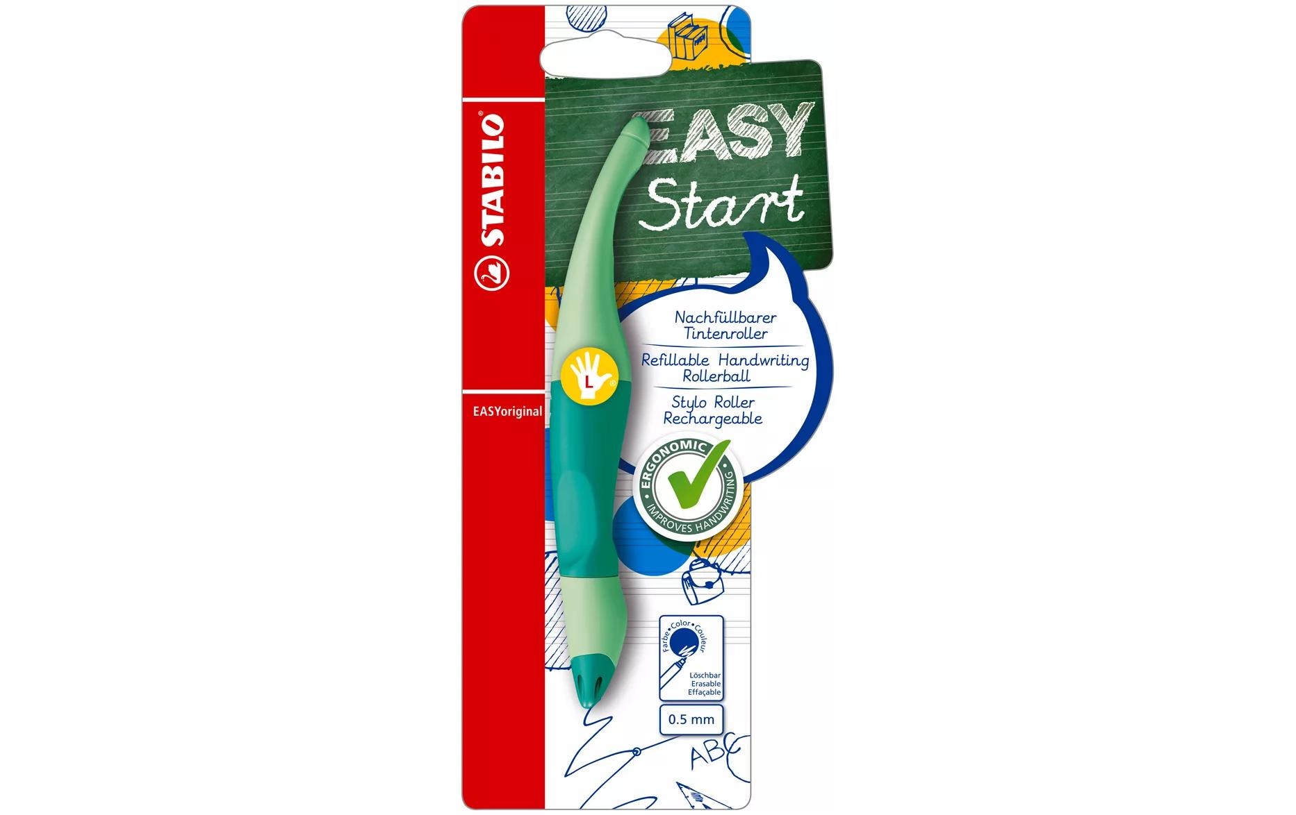 STABILO EASYoriginal Pastell Minze L Tintenroller für Linkshänder 1