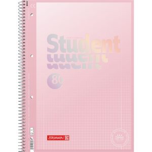 Brunnen Notizheft Premium Colour Code A4, kariert, 80 Blatt, Rosa