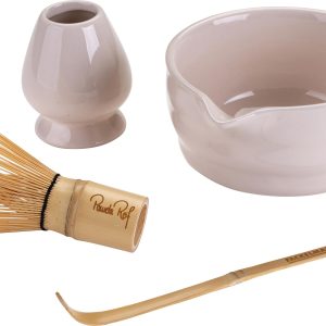 Fackelmann Matcha-Set Fair, Keramik / Bambus