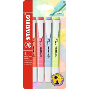 STABILO Textmarker swing cool Pastell 4 Stück