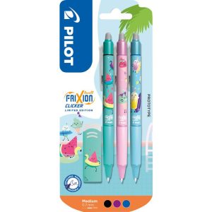 Pilot Rollerball FlowPack FriXion Clicker Pool Party 0.7 mm