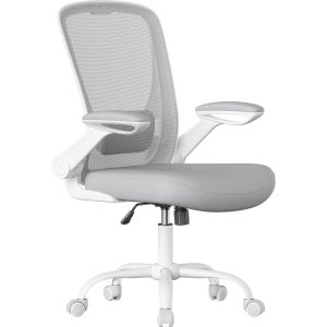 Songmics Bürostuhl Bürostuhl Mesh Wippfunktion klappbare Armlehnen