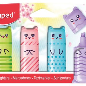 maped Textmarker Pastell Mini Schachtel 4St