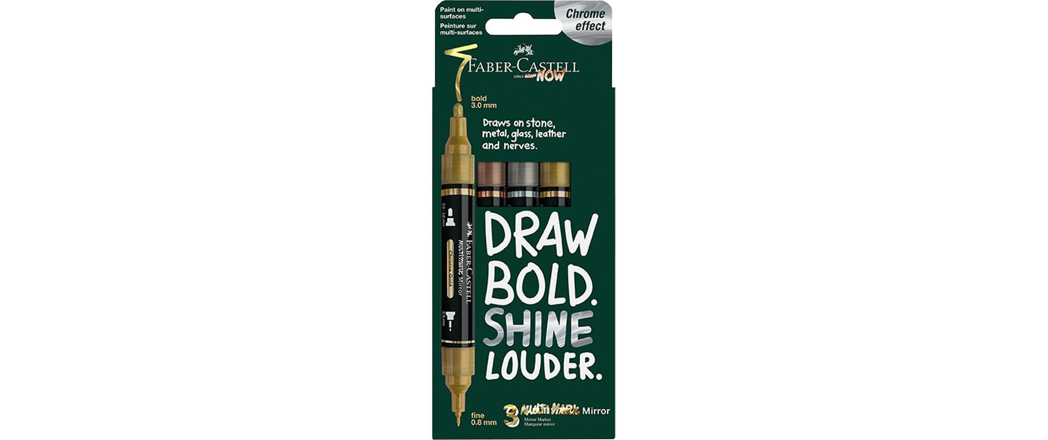 Faber-Castell Multimark Gold/Kupfer/Chrom 2