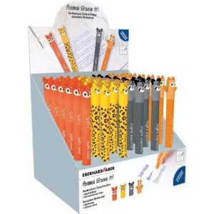 Eberhard Faber Gelschreiber Animal Erase it! 0.7 mm, Blau, 36 Stück