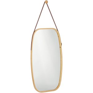 relaxdays Spiegel 43.5 x 76.5 cm, Braun