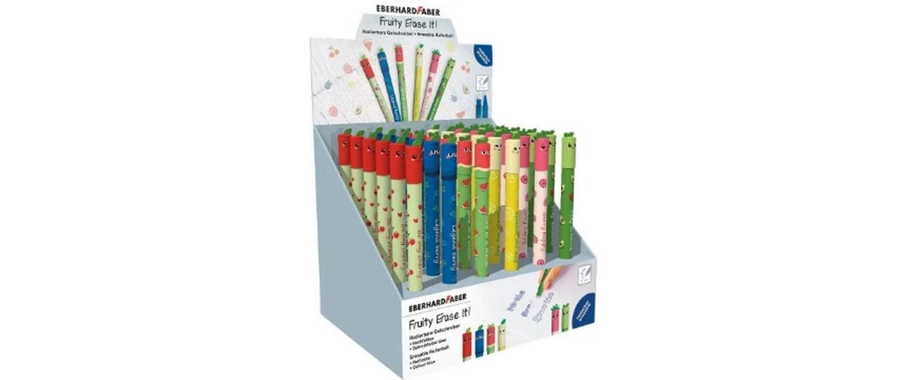 Eberhard Faber Gelschreiber Fruity Erase it! 0.7 mm, Blau, 36 Stück 2