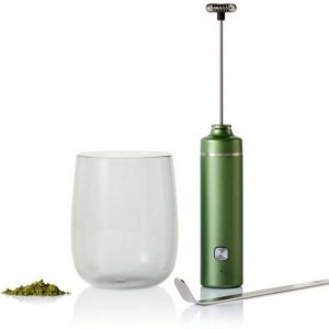AdHoc Matcha Set Chado Glas, mit Aufschäumer und Löffel