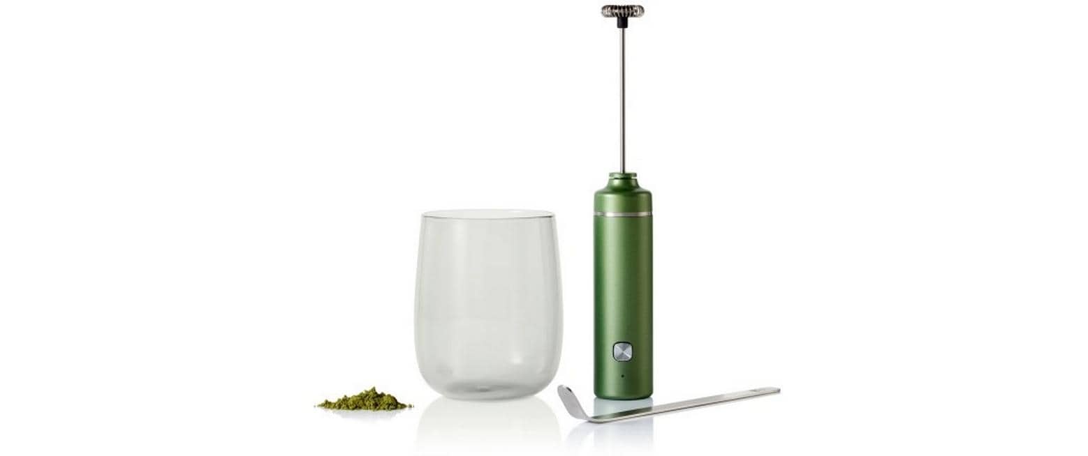 AdHoc Matcha Set Chado Glas, mit Aufschäumer und Löffel 1