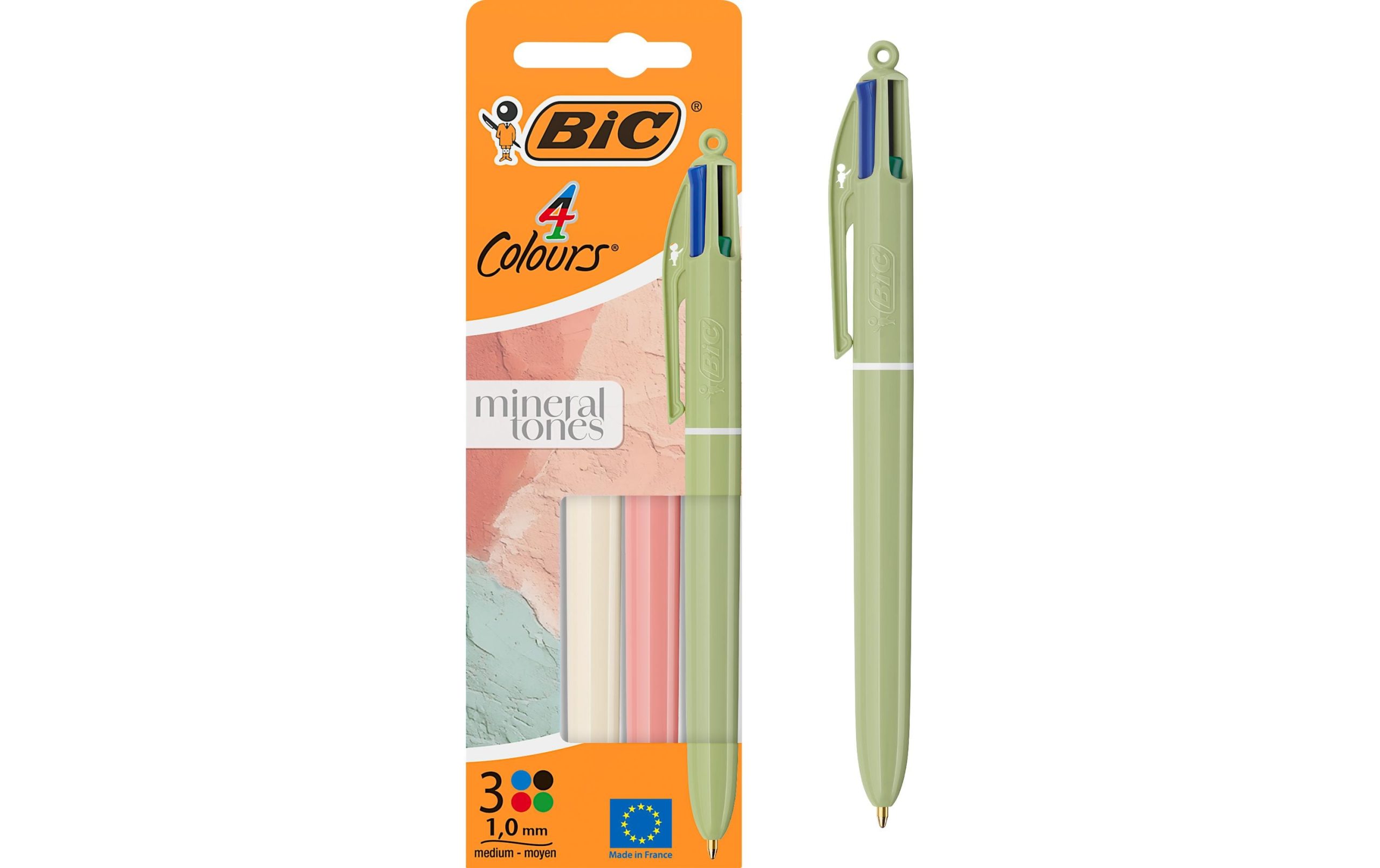 BIC Kugelschreiber Mineral Tones 1 mm Beige, Olive, Himbeer 1 423616346 xxl3 scaled