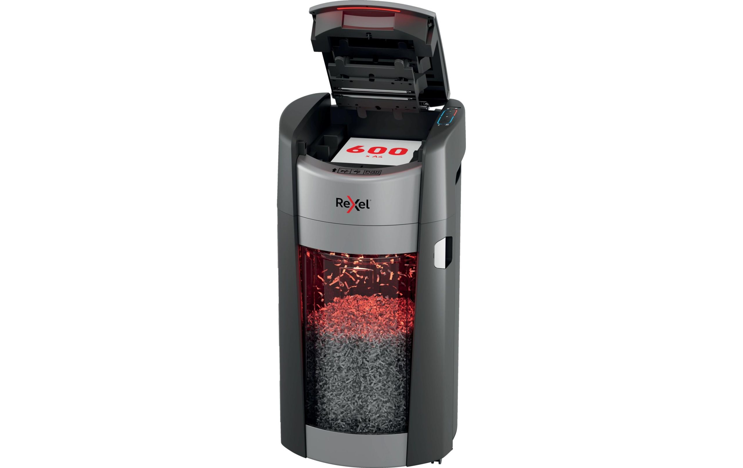 Rexel ShredMax Autofeed+ 600X Aktenvernichter, P-4, 600 Blatt 3 Rexel ShredMax Autofeed+ 600X Aktenvernichter, P-4, 600 Blatt