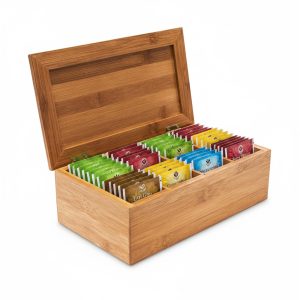 relaxdays Teebox Braun