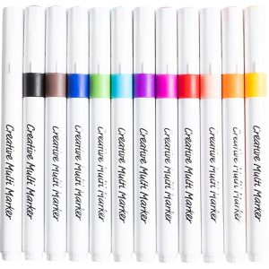 Creativ Company Multi Marker Strichstärke 4 mm sortierte Farben 12 Stk