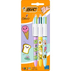 BIC 4 Colours Cute Food Medium (M); 0.32 mm; 1.0 mm, Gelb