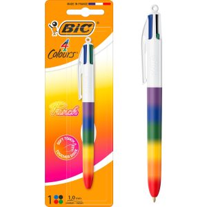 BIC 4 Colours® Rainbow Vivid blau, rot, grün,schwarz Medium (M)