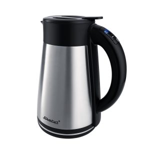 Steba Wasserkocher WK 31 THERMO 1.5 l, 2200 W, Schwarz, Silber