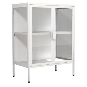 VCM Vitrine Floka S 60 x 80 cm, Weiss