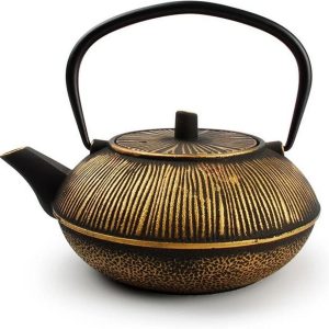 Salt & Pepper Teekanne My Tea Streifen 0.8 l, Schwarz/Gold