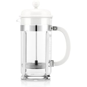Bodum Kaffeebereiter Caffettiera 1 l, Weiss/Edelstahl