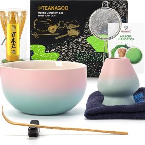 TEANAGOO Matcha Set 0.51 l, Blau/Pink