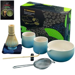 TEANAGOO Matcha Set 0.51 l, Hellblau/Weiss
