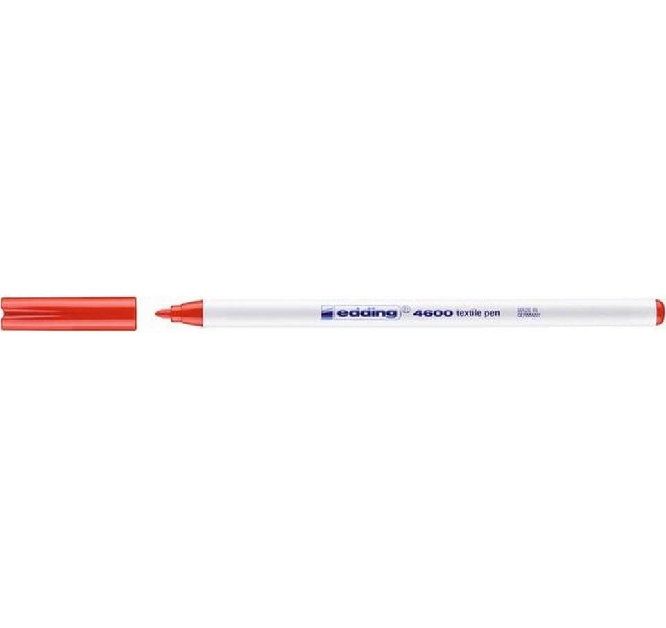 edding Textilstift 4600 rot Rot 3 edding Textilstift 4600 rot Rot