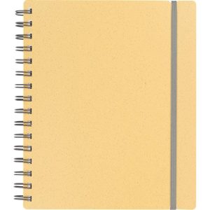Kolma Notizbuch Weizenstroh A5, kariert, Beige