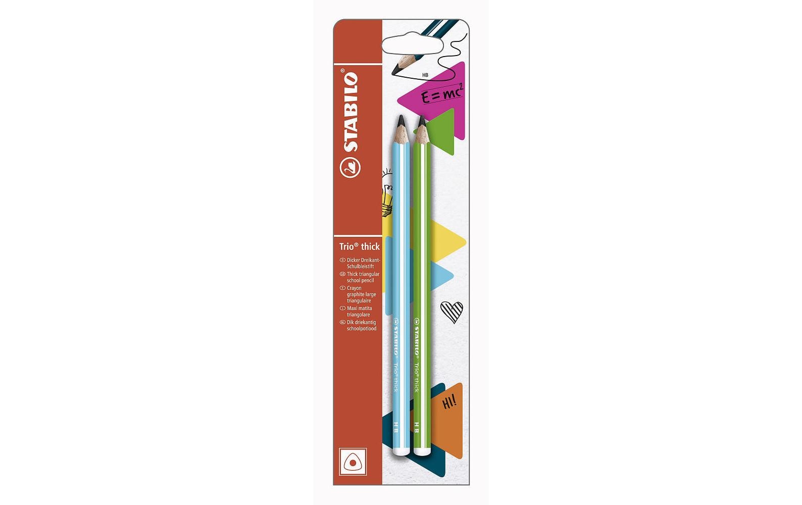 STABILO Bleistift Trio dick HB, Hellblau/Grün 3 STABILO Bleistift Trio dick HB, Hellblau/Grün