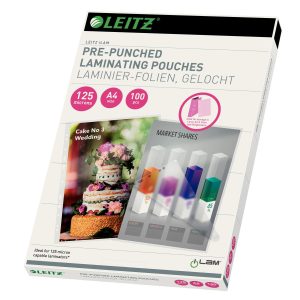 Leitz Laminierfolie Heisslaminierfolien A4 A4, 125 µm, 100 Stück