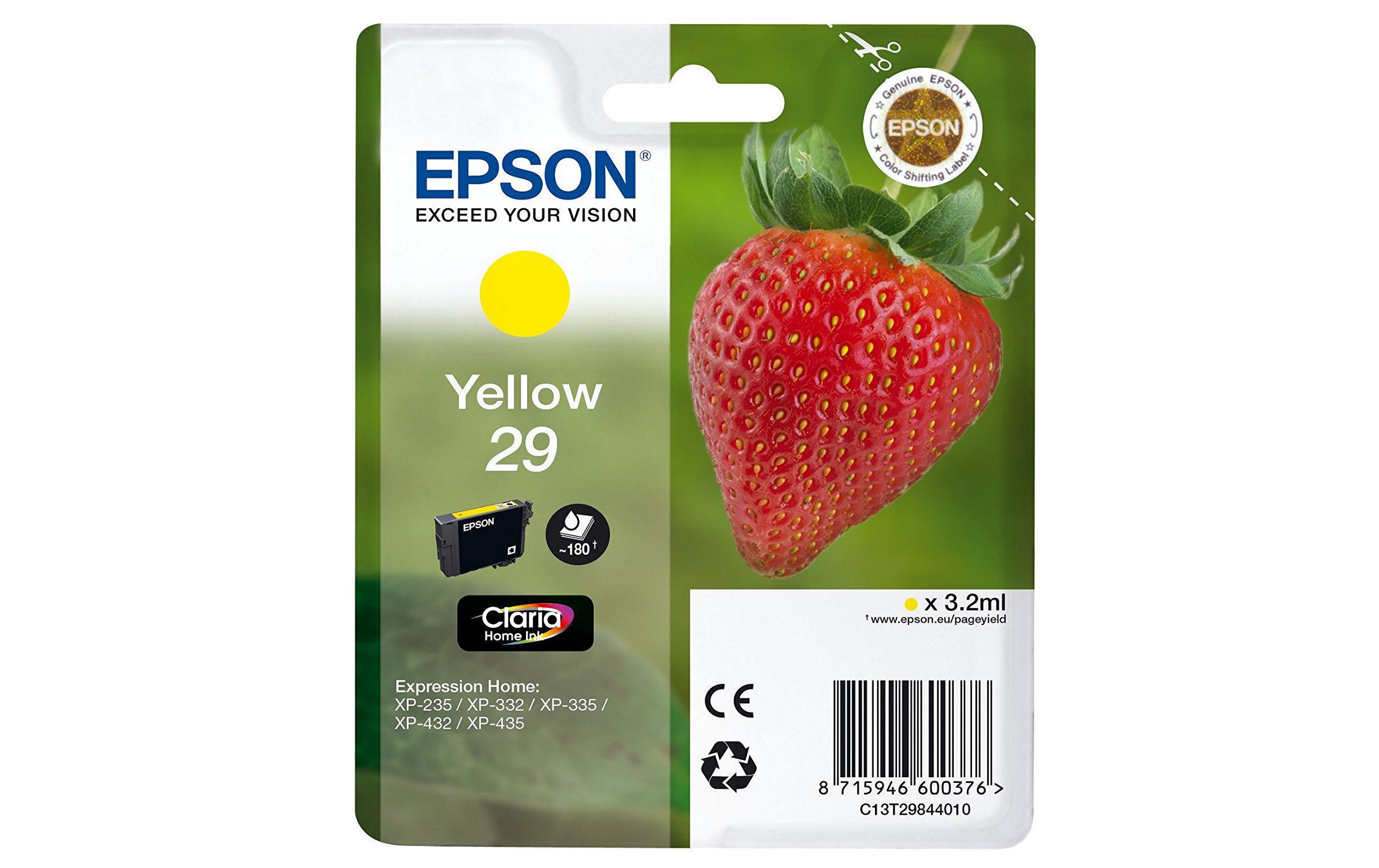 Epson Tinte T29844012 Yellow 3 Epson Tinte T29844012 Yellow