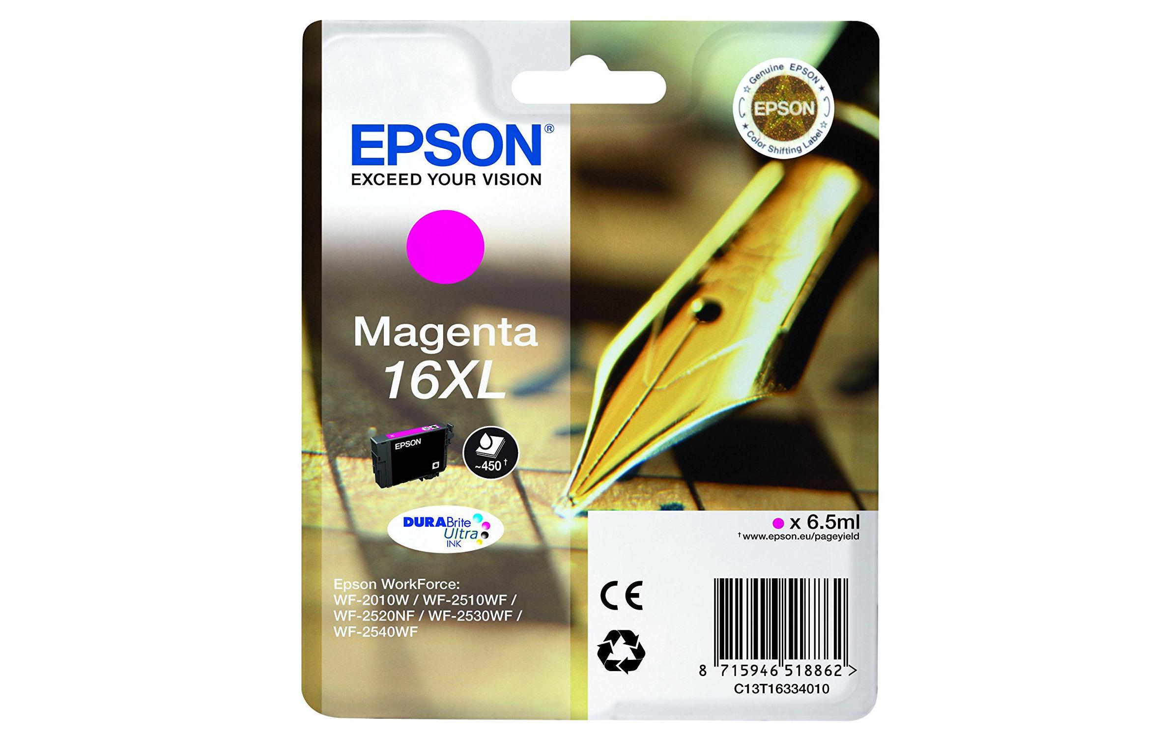 Epson Tinte T16334012 Magenta 3 Epson Tinte T16334012 Magenta